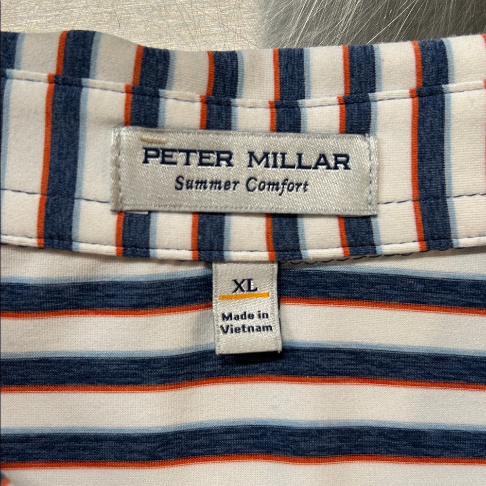 Peter Millar Summer Comfort short sleeve polo shirt.  XL - Picture 7 of 7